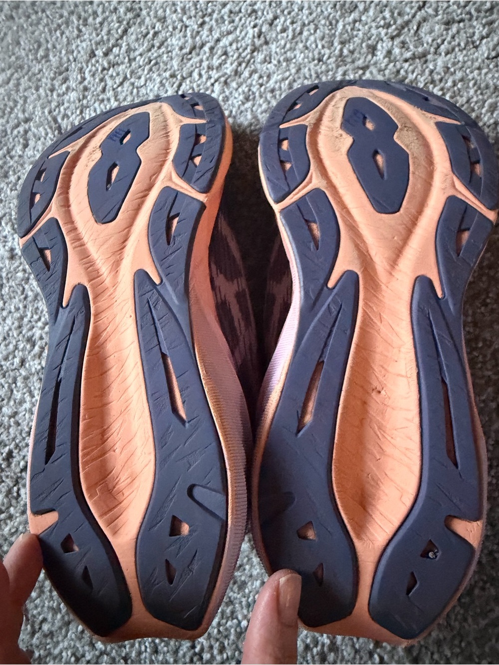 Asics Women's Gray and Orange Performance Running Shoes Metropolis Size 9.5 - Picture 6 of 7